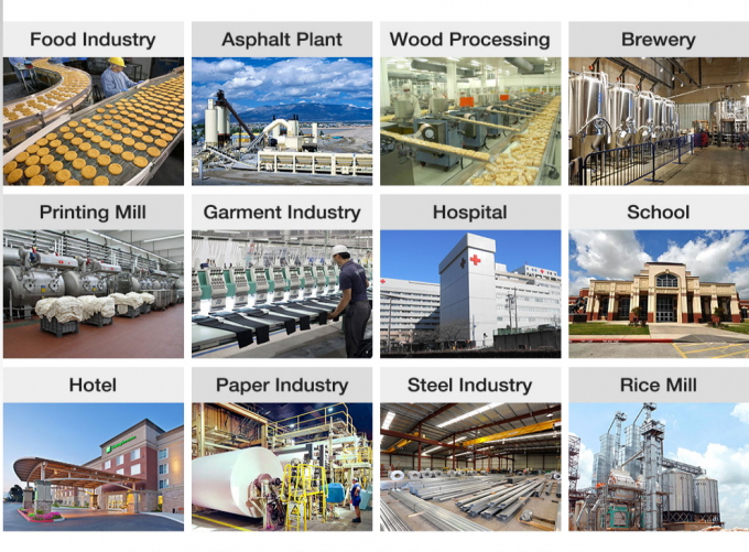 Progettazione professionale orizzontale industriale di alta efficienza della caldaia a vapore 2-3 tonnellate